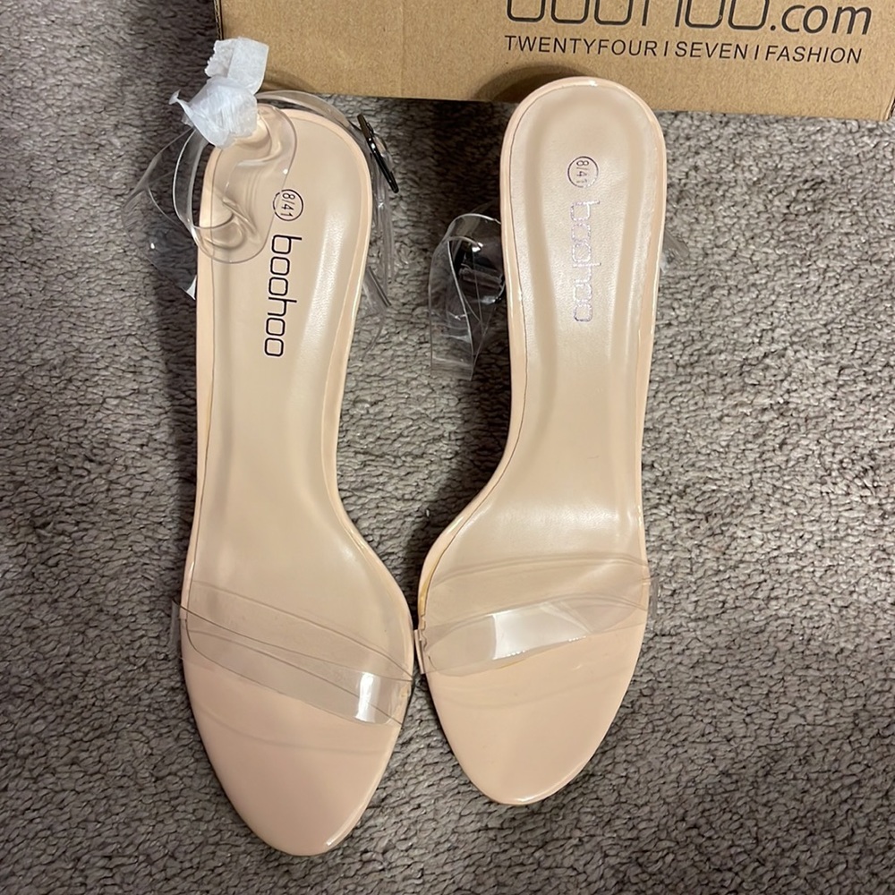 Boohoo Clear Heels